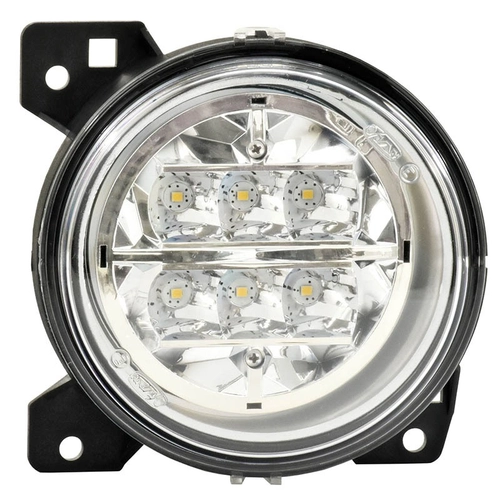 FAROL AUXILIAR DE LED E MILHA COM CONECTOR DE 2 VIAS DO SCANIA LADO DIREITO DE FIXAÇÃO INTERNA NO PARA-CHOQUE - FARO32B-D-LED