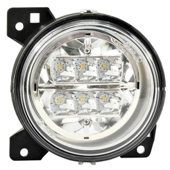 FAROL AUXILIAR DE LED E MILHA COM CONECTOR DE 2 VIAS DO SCANIA LADO DIREITO DE FIXAÇÃO INTERNA NO PARA-CHOQUE - FARO32B-D-LED