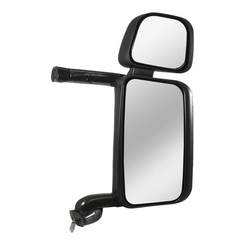RETROVISOR PRINCIPAL ELÉTRICO DE BRAÇO LONGO DE ALUMÍNIO COM RETROVISOR AUXILIAR E DESEMBAÇADOR DO SCANIA LADO DIREITO - RETR02K-D-DIP