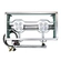 FOGAREIRO DE INOX COM MANGUEIRA REGISTRO E 2 BOCAS DE 420X220X100MM DO LADO ESQUERDO - FOGA05-E