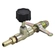 REGISTRO DE GÁS MODELO BORBOLETA PARA BOTIJÃO P13 COM CONEXÃO PARA MANGUEIRA DE 1/4" - REGI06A