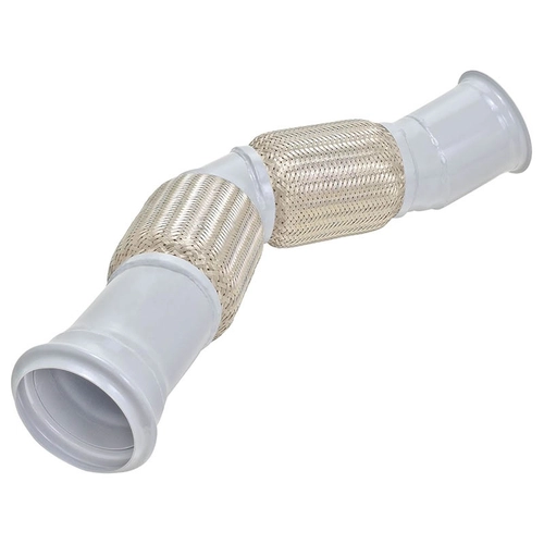 TUBO FLEXÍVEL E RÍGIDO COM MALHA DE INOX DA SAÍDA DO ESCAPAMENTO COM 5" DO VOLVO - TUBO113