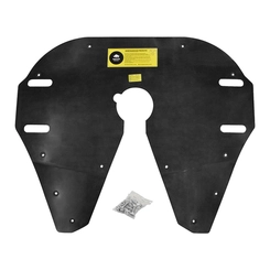 PROTETOR DE QUINTA RODA MODELO JSK37CX DA JOST COM KIT DE FIXAÇÃO DE FURAÇÃO FABBOF PRETO - PROT24-PR