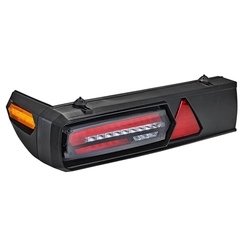 LANTERNA TRASEIRA COMPLETA DAS CARRETAS LIBRELATO DE LED COM ACABAMENTO E CONECTOR DE 5 VIAS DO LADO ESQUERDO - LANT222-E-DIP