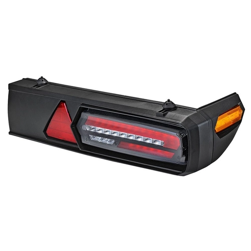 LANTERNA TRASEIRA COMPLETA DAS CARRETAS LIBRELATO DE LED COM ACABAMENTO E CONECTOR DE 5 VIAS DO LADO DIREITO - LANT222-D-DIP
