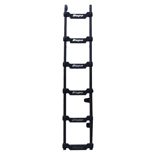 ESCADA PRETA LONGA COM 6 DEGRAUS DE 1855MM PARA CABINE DO SCANIA - ESCA27A