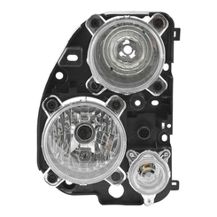 FAROL PRINCIPAL DE LÂMPADA SEM MOLDURA EXTERNA COM DIRECIONAL DO MERCEDES BENZ LADO ESQUERDO - FARO58B-E-DIP