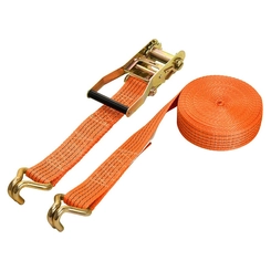 CONJUNTO DE AMARRAÇÃO DE 5 TONELADAS COM CINTA DE 10,00M X 50MM E CATRACA DE 0,50M X 50MM COM GANCHO J LARANJA - CONJ05L-LJ