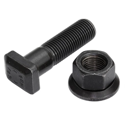PARAFUSO ROSCA GROSSA COM PORCA DA RODA A DISCO DIANTEIRA DE ALUMÍNIO DO SCANIA DE 7/8"X80MM - PARA75