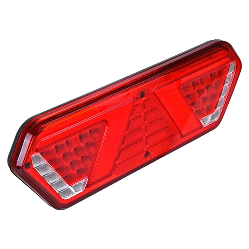 LANTERNA TRASEIRA COM LUZ DIFUSA 40 LEDS E UM CONECTOR DE 5 VIAS E DOIS DE 2 VIAS DAS CARRETAS GUERRA DO LADO ESQUERDO - LANT43P-E