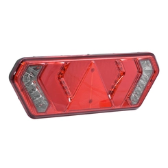 LANTERNA TRASEIRA COM 48 LEDS E PISCA SEQUENCIAL PARA CONECTOR DE 5 VIAS DO LADO ESQUERDO DE MODELO GUERRA UNIVERSAL - LANT310-E