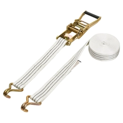 CONJUNTO DE AMARRAÇÃO DE 3 TONELADAS COM CINTA DE 10,00M X 50MM E CATRACA DE 0,50M X 50MM COM GANCHO J BRANCA - CONJ03K-BR