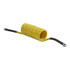 FLEXÍVEL AMARELO DE LIGAÇÃO CARRETA/CARRETA DO SISTEMA DE AR BITREN DA RANDON COM TRAMA DE 4500MM E M16 - FLEX13-AM-DIP