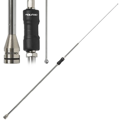 ANTENA PX ARGENTINA EM INOX COM 1,43M BASE PROLONGADA E BOBINA CENTRAL - ANTE11