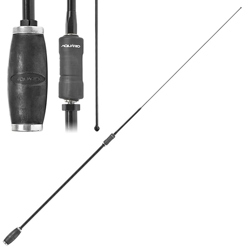 ANTENA PX VIÚVA NEGRA COM 1,50M SEM PROLONGADOR COM BASE PU PRETO E BOBINA CENTRAL - ANTE08