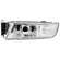 FAROL AUXILIAR DE NEBLINA PARA CONECTOR DE 4 VIAS DO MAN E VOLKSWAGEN LADO ESQUERDO - FARO43H-E-I