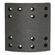 LONA DE FREIO TRASEIRA DO VOLKSWAGEM DE 212X198MM THERMOID PLUS - TH/411-PLUS