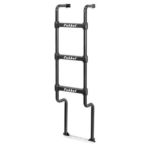 ESCADA PRETA LONGA COM 3 DEGRAUS DE 1432MM PARA CABINE DO MAN - ESCA19