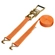 CONJUNTO DE AMARRAÇÃO DE 3 TONELADAS COM CINTA DE 10,00M X 50MM E CATRACA DE 0,50M X 50MM COM GANCHO J LARANJA - CONJ03K-LJ