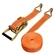 CONJUNTO DE AMARRAÇÃO DE 3 TONELADAS COM CINTA DE 10,00M X 50MM E CATRACA DE 0,50M X 50MM COM GANCHO J LARANJA - CONJ03K-LJ