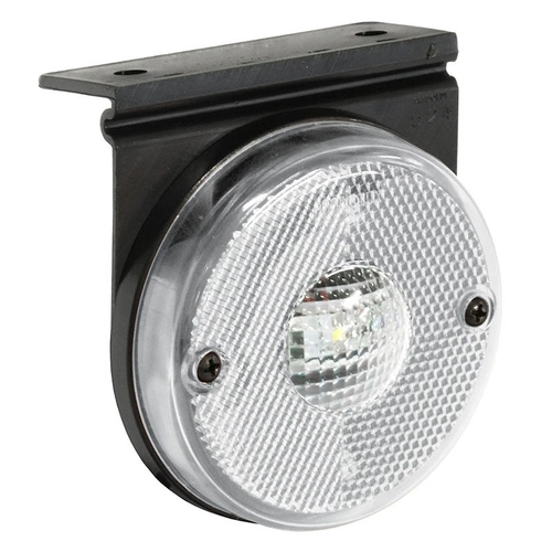 LANTERNA LATERAL CRISTAL FLEXÍVEL DE LED COM SUPORTE E CONECTOR MODELO "T" DE 2 VIAS - LANT08-CR-LED