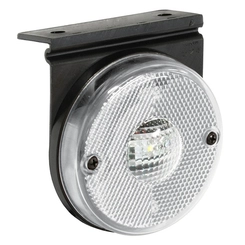 LANTERNA LATERAL CRISTAL FLEXÍVEL DE LED COM SUPORTE E CONECTOR MODELO "T" DE 2 VIAS - LANT08-CR-LED