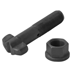 PARAFUSO ROSCA FINA COM PORCA DA RODA RAIADA DE M20X82MM - PARA02A