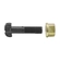 PARAFUSO ROSCA GROSSA COM PORCA DA RODA RAIADA DE M20X82MM (010 UN.) - PARA96C