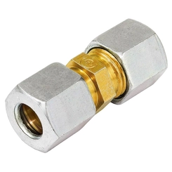 UNIÃO DE COMPRESSÃO RETA COM ANILHA E SEM INSERT DE METAL DE 10MM - CONE06C
