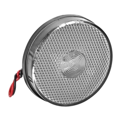 LANTERNA LATERAL CRISTAL FLEXÍVEL DAS CARRETAS DE LED SEM SUPORTE E DE FIO DE 2 VIAS - LANT249-CR-LED