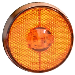 LANTERNA LATERAL AMARELA FLEXÍVEL UNIVERSAL DAS CARRETAS SEM SUPORTE COM FIO DE LED BIVOLT - LANT207-AM-LED