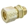 CONEXÃO RETA MACHO DE COMPRESSÃO DE METAL DE 12MM X 16MM E ROSCA 1,5MM COM ANILHA (005 UN.) - CONE132