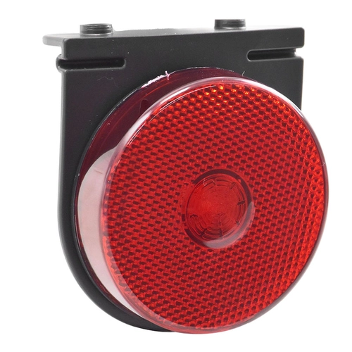 LANTERNA LATERAL VERMELHA FLEXÍVEL DE LED COM SUPORTE PARA CONECTOR DE 2 VIAS - LANT08M-VM-LED