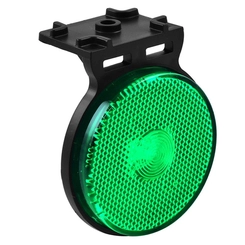 LANTERNA LATERAL VERDE FLEXÍVEL DAS CARRETAS RANDON COM SUPORTE DE CONECTOR DE 2 VIAS E LED BIVOLT - LANT83B-VD-LED