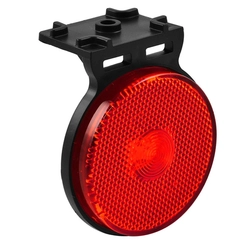 LANTERNA LATERAL VERMELHA FLEXÍVEL DAS CARRETAS RANDON COM SUPORTE DE CONECTOR E LED BIVOLT - LANT83B-VM-LED