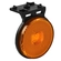 LANTERNA LATERAL AMARELA FLEXÍVEL DAS CARRETAS RANDON COM SUPORTE PARA CONECTOR DE 2 VIAS DE LED BIVOLT - LANT83B-AM-LED