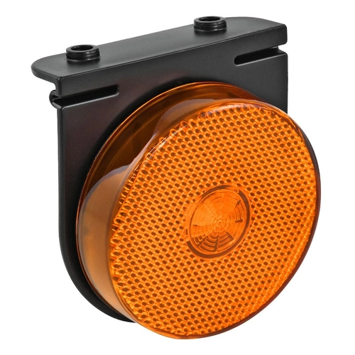 LANTERNA LATERAL AMARELA FLEXÍVEL DE LED COM SUPORTE E FIO - LANT08J-AM-LED