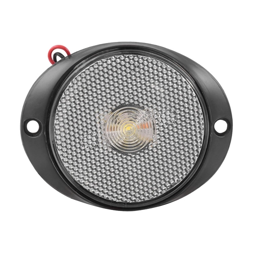 LANTERNA CRISTAL DO PEITO DAS CARRETAS DE LED COM SUPORTE E FIO DE 2 VIAS - LANT84-CR-LED