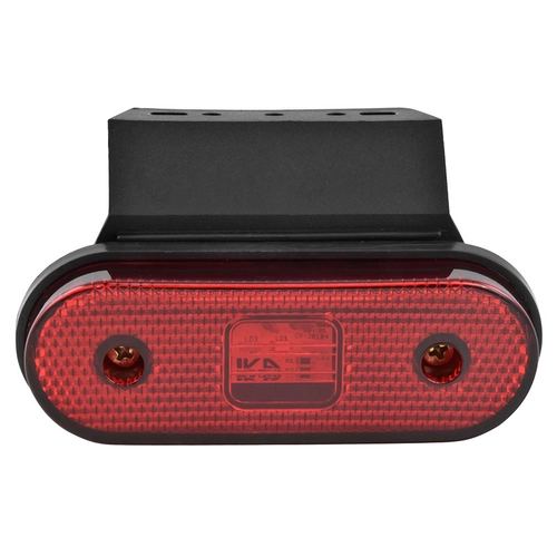 LANTERNA LATERAL VERMELHA COM SUPORTE E FIO DE 2 VIAS DE LED BIVOLT DAS CARRETAS FACCHINI (008 UN.) - LANT121A-VM