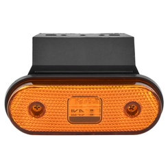 LANTERNA LATERAL AMARELA DAS CARRETAS FACCHINI DE LED BIVOLT COM SUPORTE E FIO DE 2 VIAS - LANT121A-AM