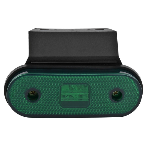 LANTERNA LATERAL VERDE COM SUPORTE E FIO DE 2 VIAS DE LED BIVOLT DAS CARRETAS FACCHINI - LANT121A-VD