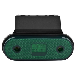 LANTERNA LATERAL VERDE COM SUPORTE E FIO DE 2 VIAS DE LED BIVOLT DAS CARRETAS FACCHINI - LANT121A-VD