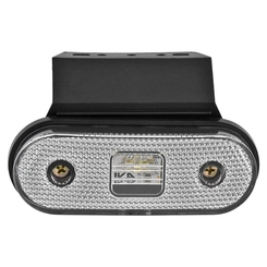LANTERNA LATERAL CRISTAL DAS CARRETAS FACCHINI DE LED BIVOLT COM SUPORTE E FIO DE 2 VIAS - LANT121A-CR