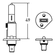 LÂMPADA DE 12V MODELO 12258 / H1 DE 55W ORIGINAL HELLA (004 UN.) - LAMP10F