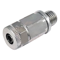 CONEXÃO RETA MACHO E INSTANTÂNEA DE METAL PARA TUBO DE 08MM E ROSCA M12 - CONE118