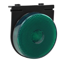 LANTERNA LATERAL VERDE FLEXÍVEL DE LED COM SUPORTE E CONECTOR DE 2 VIAS - LANT08M-VD-LED
