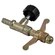 REGISTRO DE GÁS MODELO BORBOLETA PARA BOTIJÃO P13 COM CONEXÃO PARA MANGUEIRA DE 1/4" - REGI06B