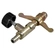 REGISTRO DE GÁS MODELO BORBOLETA PARA BOTIJÃO P13 COM CONEXÃO PARA MANGUEIRA DE 1/4" - REGI06B