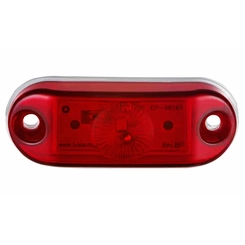 LANTERNA VERMELHA DELIMITADORA DE LED COM FIO DE 2 VIAS (008 UN.) - LANT85-VM
