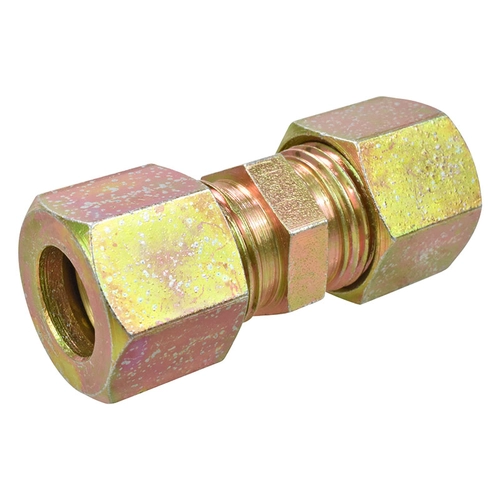 UNIÃO DE COMPRESSÃO RETA COM ANILHA E SEM INSERT DE METAL DE 12MM (005 UN.) - CONE07C